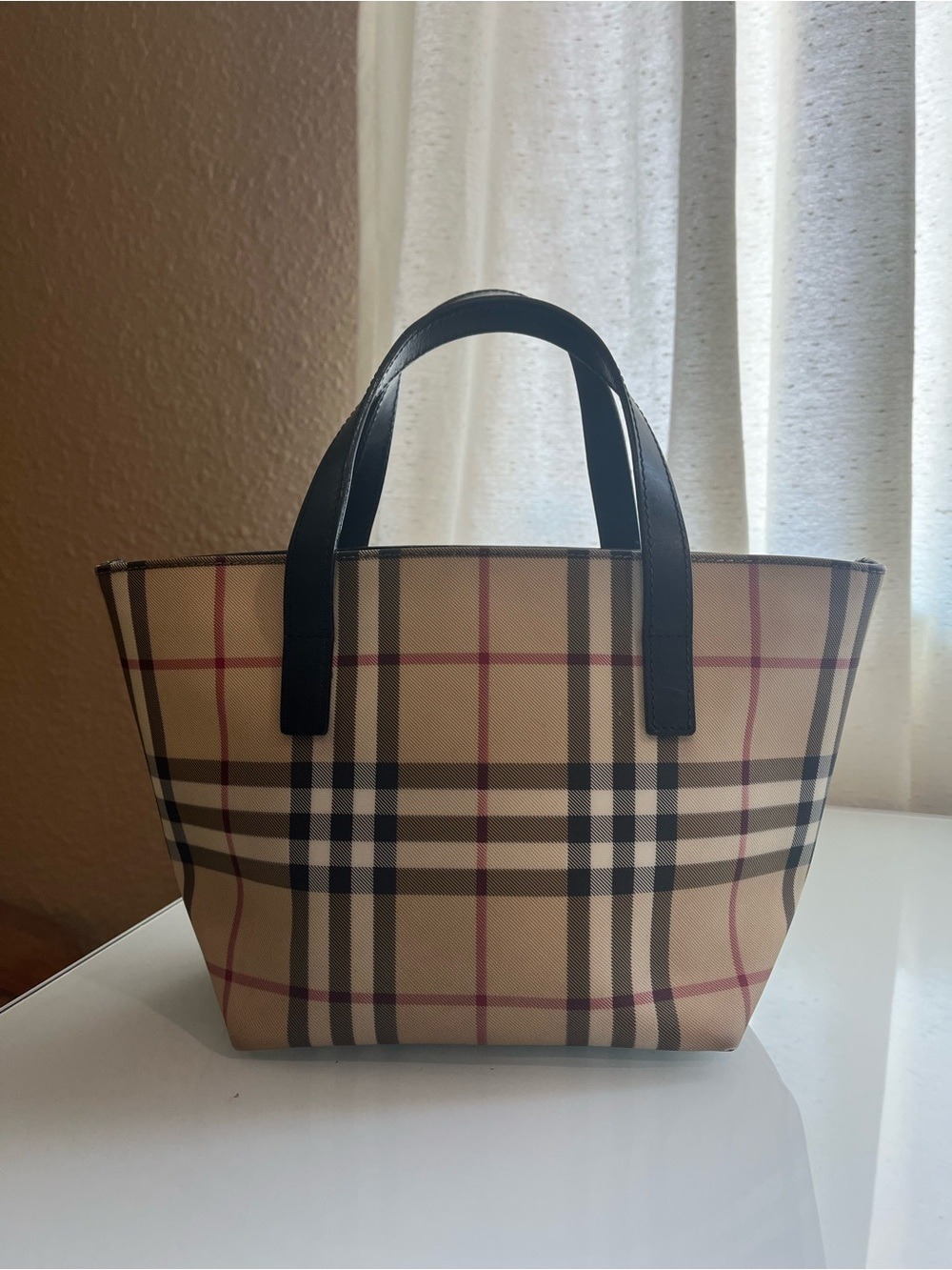 BURBERRY HOUSE CHECK MINI SHOPPER TOTE